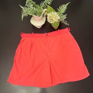 Shark Proof Vintage Coral Pink Nylon Neon 80s 90s Shorts Men’s Sz 36 Made In USA